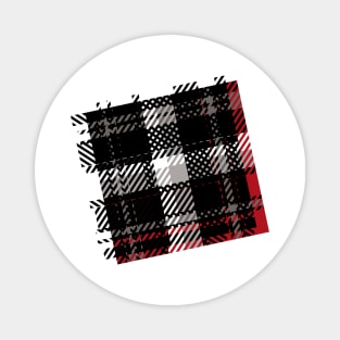 Deconstructed Plaid Magnet